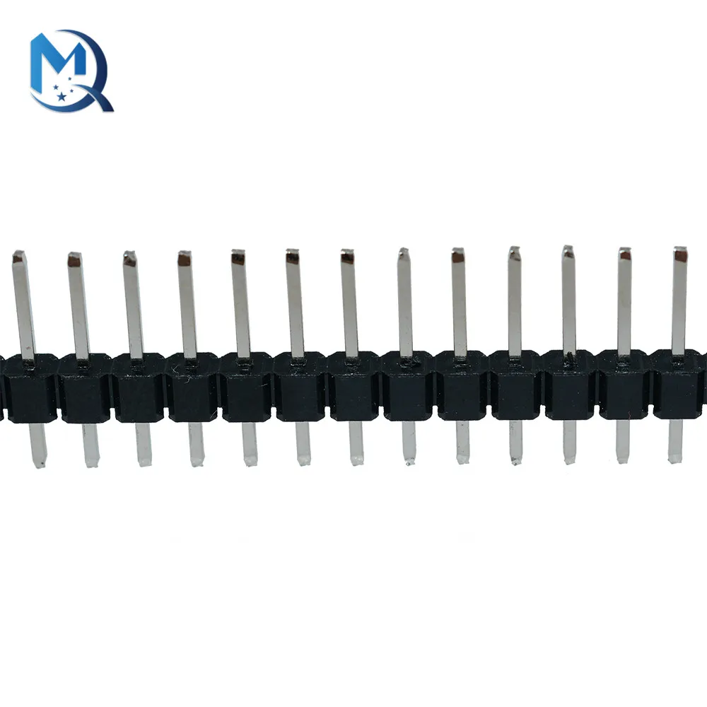 Hot Koop 40 Pin 1X40 Enkele Rij Mannelijke 2.54Mm Breekbare Pin Header Connector Strip