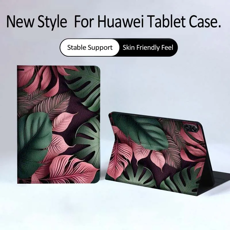 

Art Leaf Design Pattern For Huawei MatePad Pro Air 12 X Honor Pad 8 V8 9 13 GT GT2 3 12.6 13.3 Inch Tablet Case