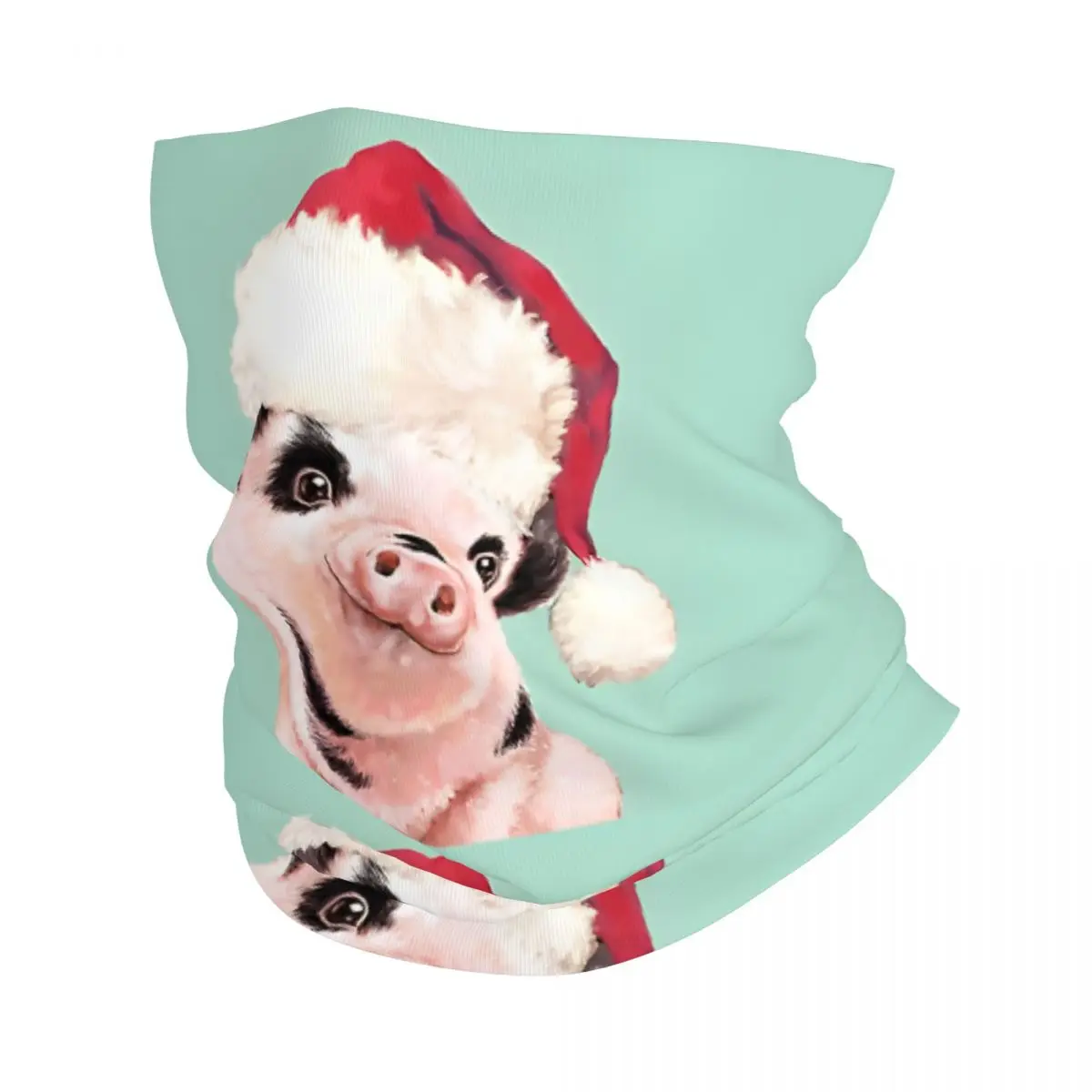 Cutie Christmas Baby Pig Bath Mat Retro Headband Neck Thin Men Women Hiking Tube Scarf Face