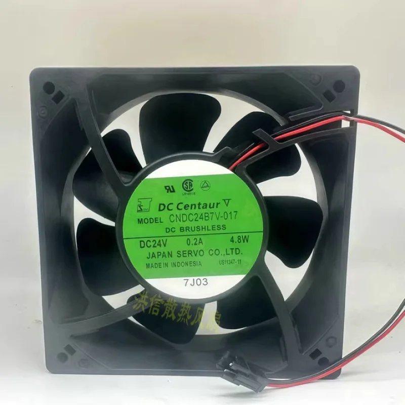 

HJY 1-piece SERVO CNDC24B7-017 DC24V 0.2A 4.8W 12CM 12038 inverter fan