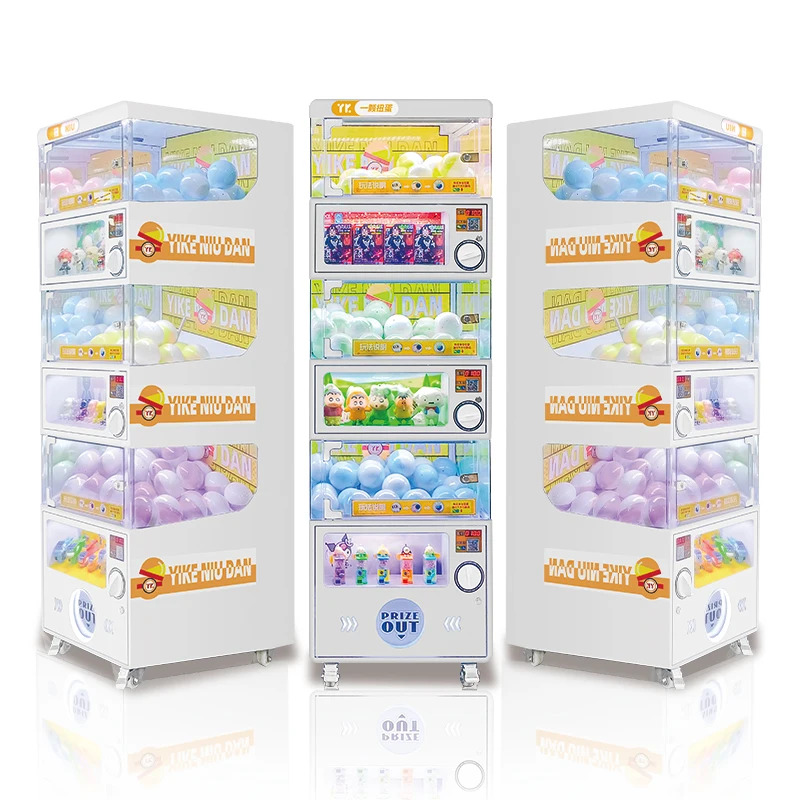 

Торговый автомат с капсульными игрушками, автомат Gashapon Gacha с монетоприемником и плакатом из металла, нержавеющей стали