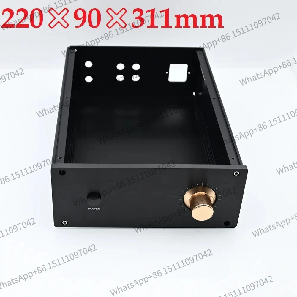 220X90X310mm Power Amplifier Supply Frame DIY Anodized Aluminum Headphone Amp Chassis  Decoder PSU Preamp Box JC229