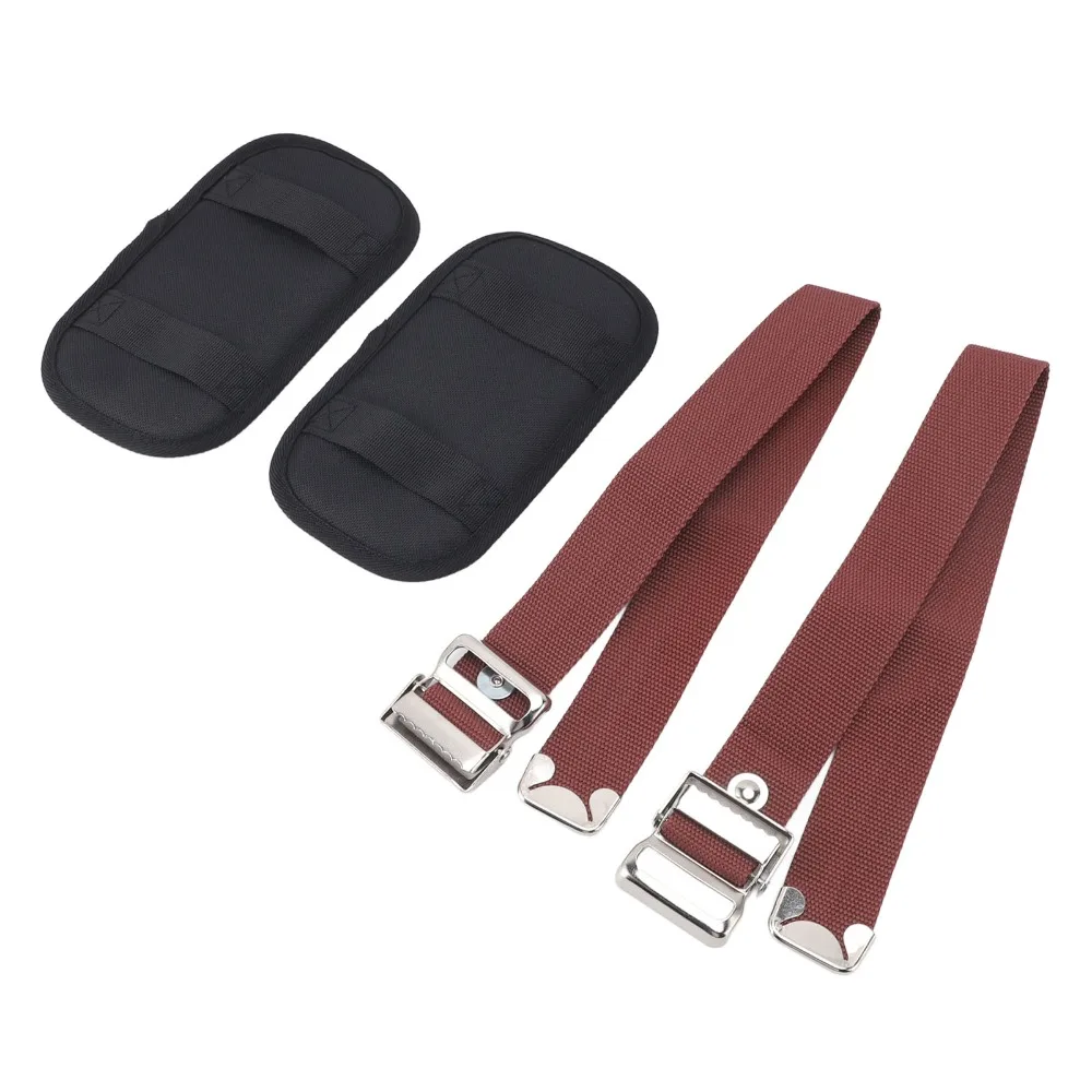 

2Pcs Nylon Material Stilts Strap Adjustable Design Replaceable Pad Drywall Stilts Pad Wear Resistant Strap Set Binding Belt
