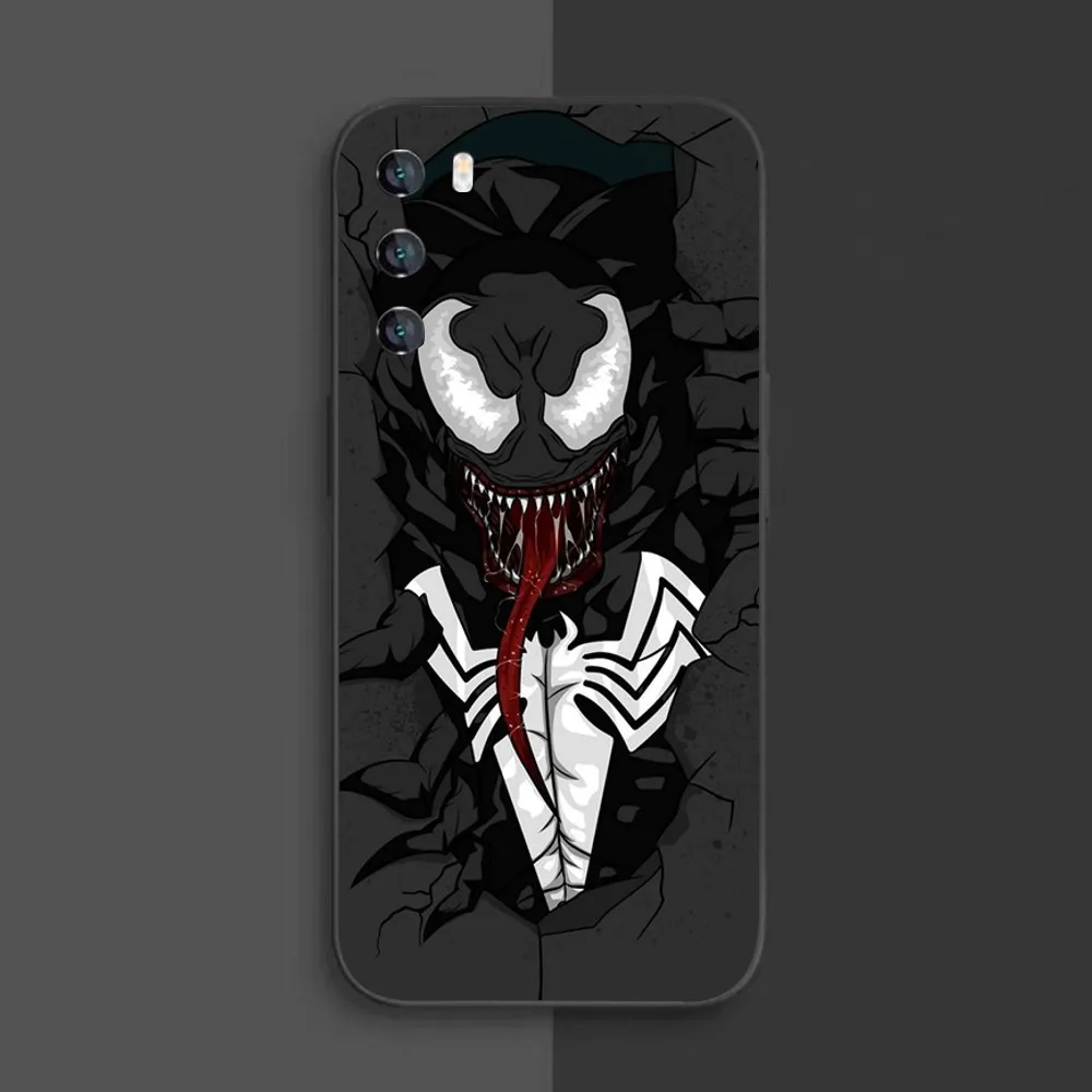 M-Marvel Superhero V-Venom Phone Case For Samsung Galaxy A52 A12 A51 S21 Edge S22ULTRA S23 S20LITE Plus Ultra Black Cover