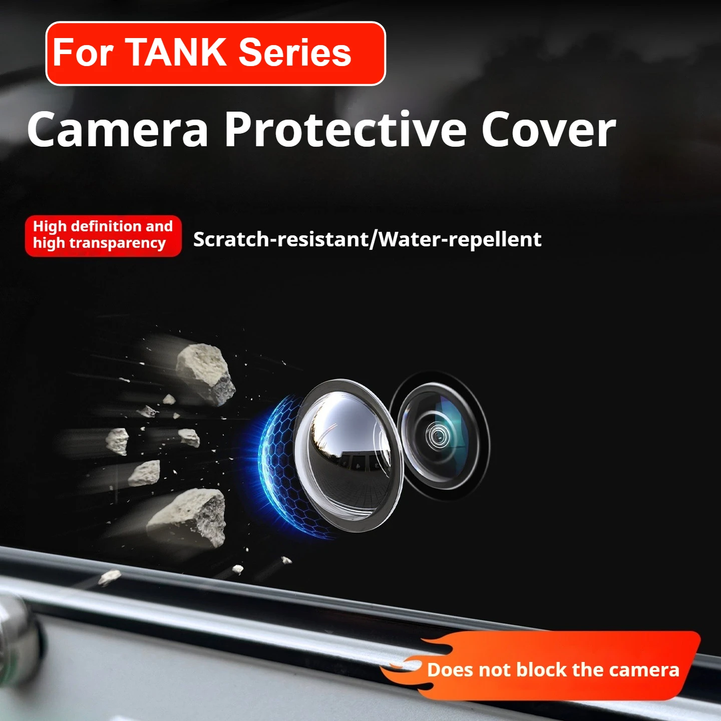 For GWM TANK 300 500 400 700 700Hi4-T Car Camera Protection Cover 360° Panoramic Anti-fog Function Camera Lens Protective Cover