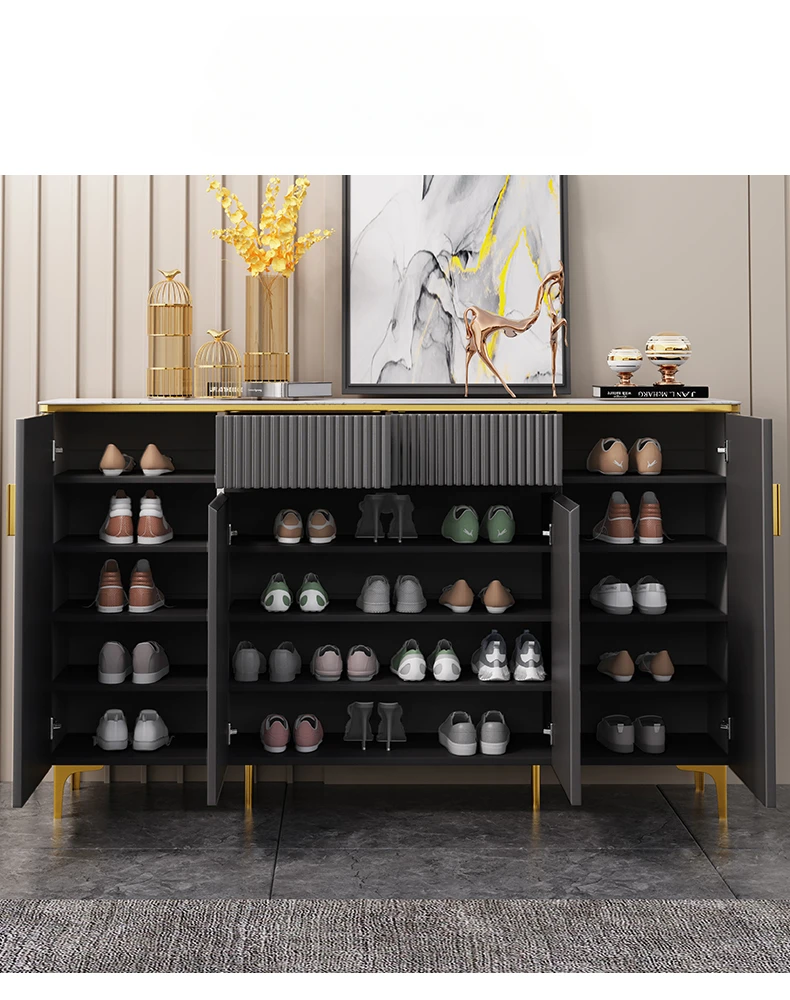 Light luxury home shoe cabinet home door entrance cabinet large capacity indoor good-looking door storage cabinet