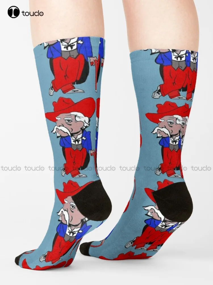 

Col. Reb In Blue Socks Blue Socks Cartoon Comfortable Best Girls Sports Street Skateboard Socks Unisex Adult Teen Youth Socks