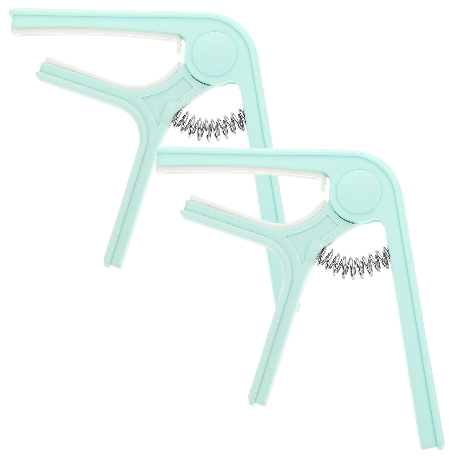 

2Pcs Guitar Capo Plastic Anti-Corrosion Spring Tension Clip for Acoustic Classical Folk Guitar and Ukulele Stable Grip