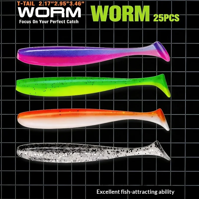 

Stream Fishing Lures 0.8g/2.2g 18/25pcs - prawn Scent & Salt Infused Soft Baits for stream Predators