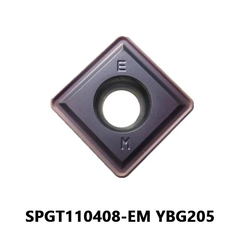 SP Type Fast Drill Inserts SPGT SPGT110408 Carbide Turning Cutting SPGT110408-EM YBG205 for Stainless Machining Metal Tools