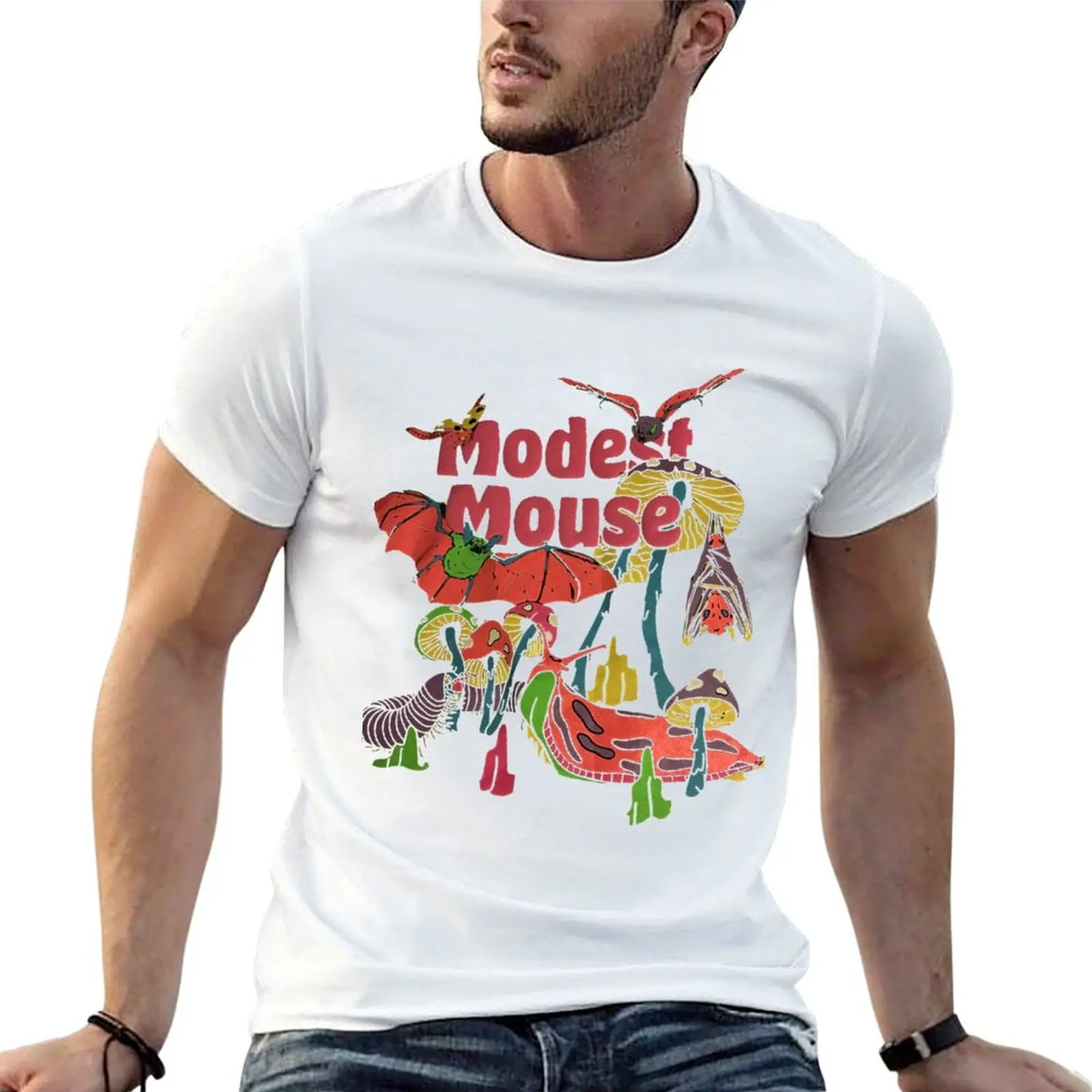 Modest Mouse mix Band laku T-Shirt t shirt custom print t shirts for man pack white cotton tshirt 100% T-shirt
