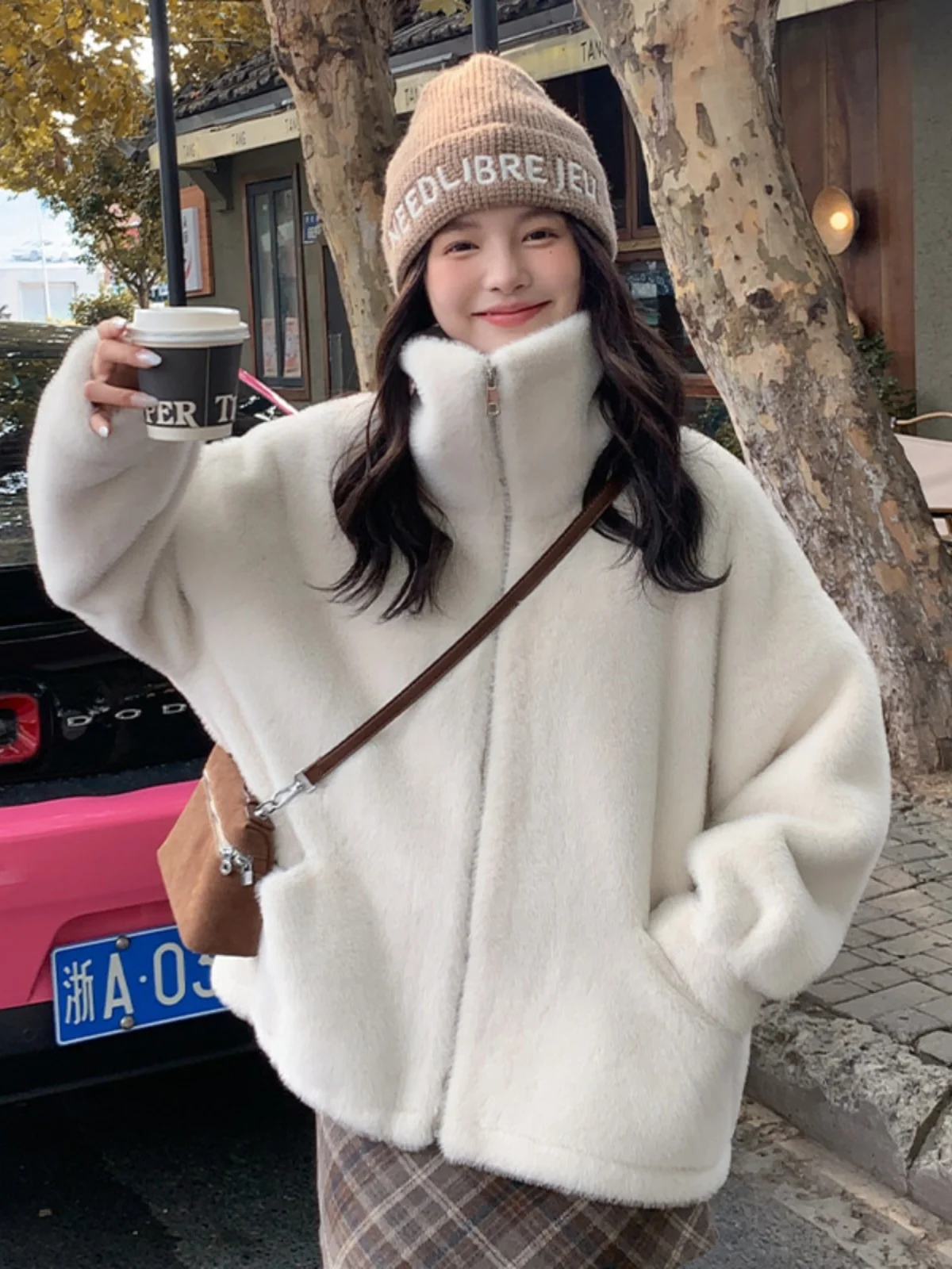 

Lamb Wool Jacket Woman For Women Slim Off Road Adventure Cross Country Expedition All Terrain Journey Rough Field Trip Uneven GF