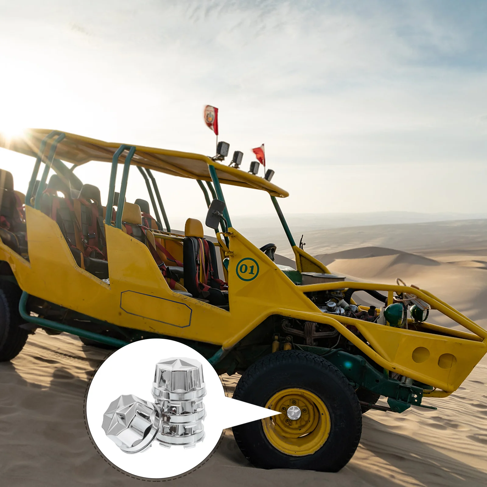 

4Pcs Sand Resistant Plastic Wheel Center Caps for Go Kart Atv Utv Drift Car Golf Cart Rim Hub Cover Sport Wheel Center Cap