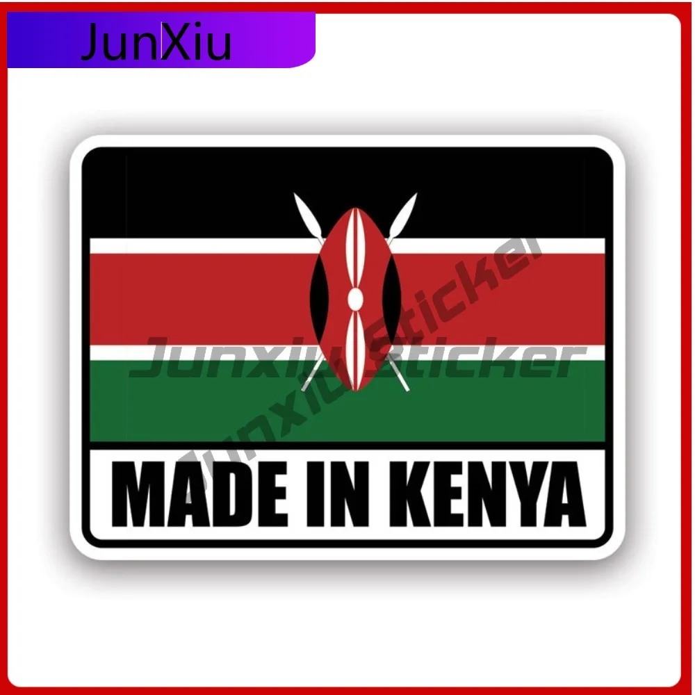 

Made In Kenya Sun Resistant Fade Resistant Funny For Motorcycle Rear Windshield Bumper Removable No Residue Accessories