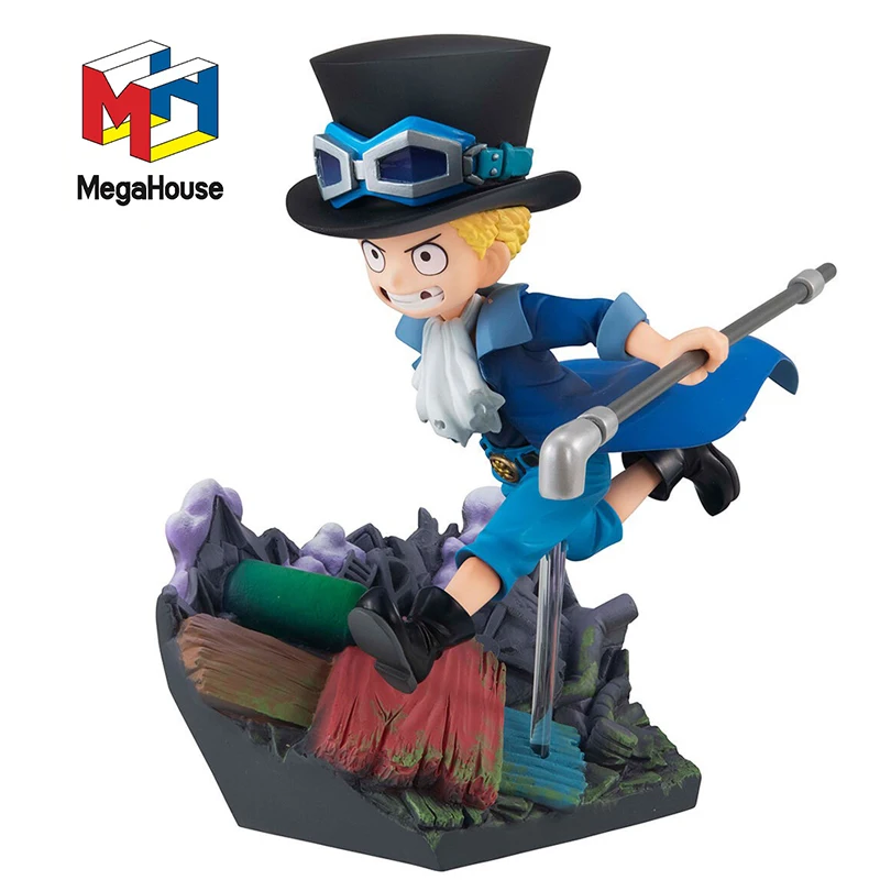 

In Stock Megahouse MH G.E.M. One Piece Sabo RUN! RUN! RUN! Q-Version Original Anime Figure Model Collectible Toy 13Cm