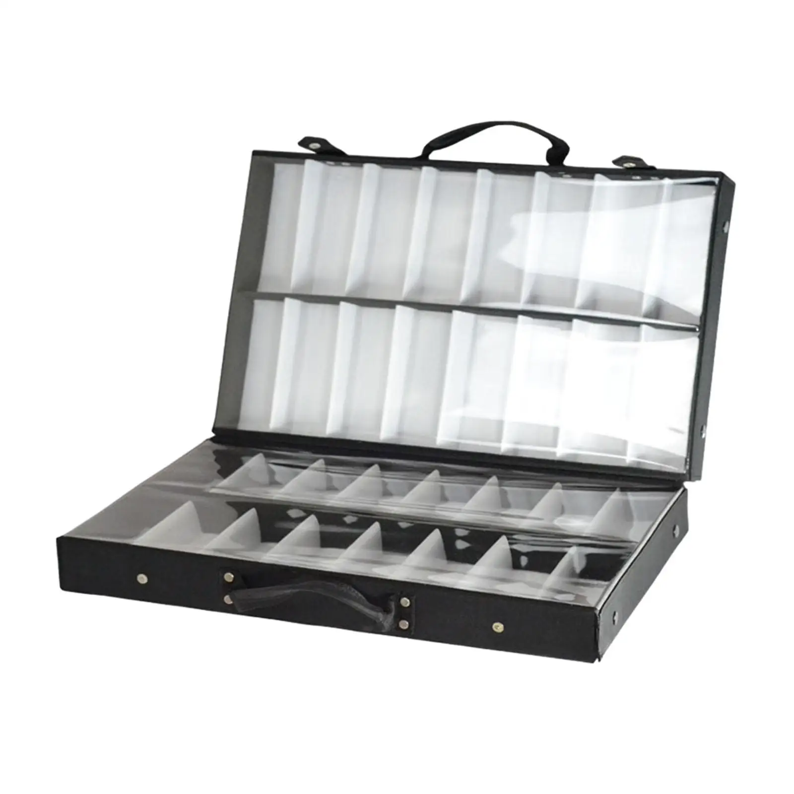Glasses Display Box Sunglass Organizer Glasses Storage Case 32 Slot Display Tray for Desktop