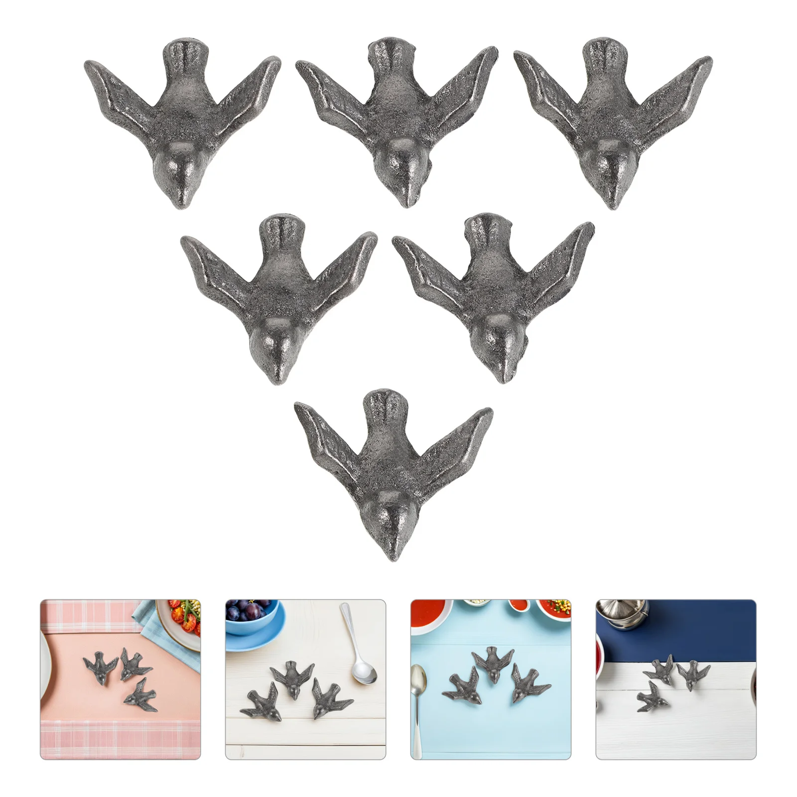 

6Pcs Cast Iron Birds Cooking Tool Natural Iron Supplement Pregnancy Anemia Safe Reusable Multipurpose