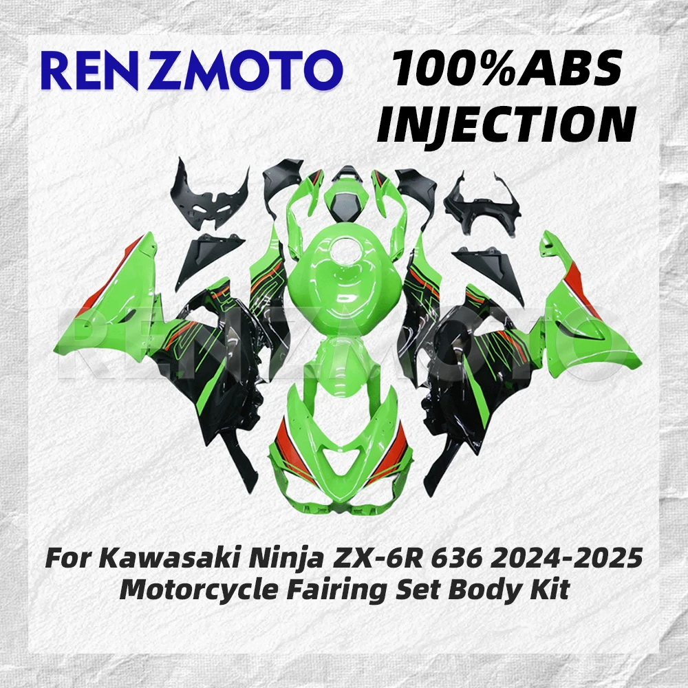 

ZX-6R 2024 Motorcycle Fairing Set For Kawasaki Ninja ZX-6R 636 24-25 Body Kit Decoration Plastic Guard Plate Accessories Shell