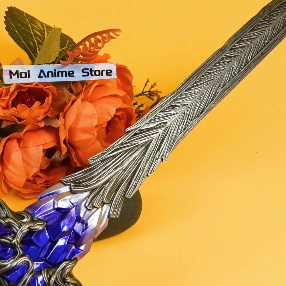 11 polegada elden katana anime elden faca de metal aço lazuli glintstone espada tamanho real original samurai sabre unsharp brinquedo presente