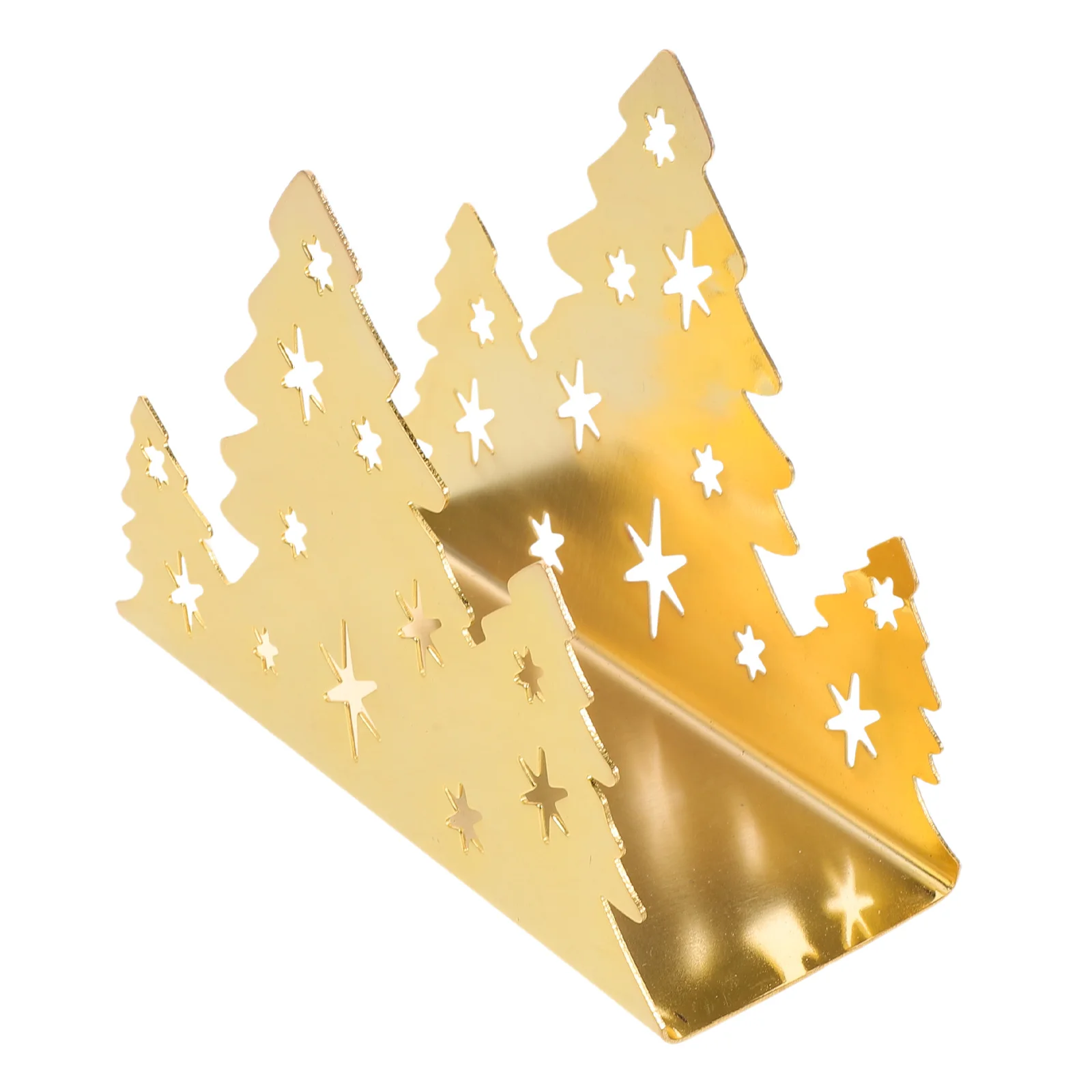 

Freestanding Stainless Steel Christmas Tree Napkin Holder Modern Metal Tissue Dispenser for Kitchen Table Decor Dining Room Home