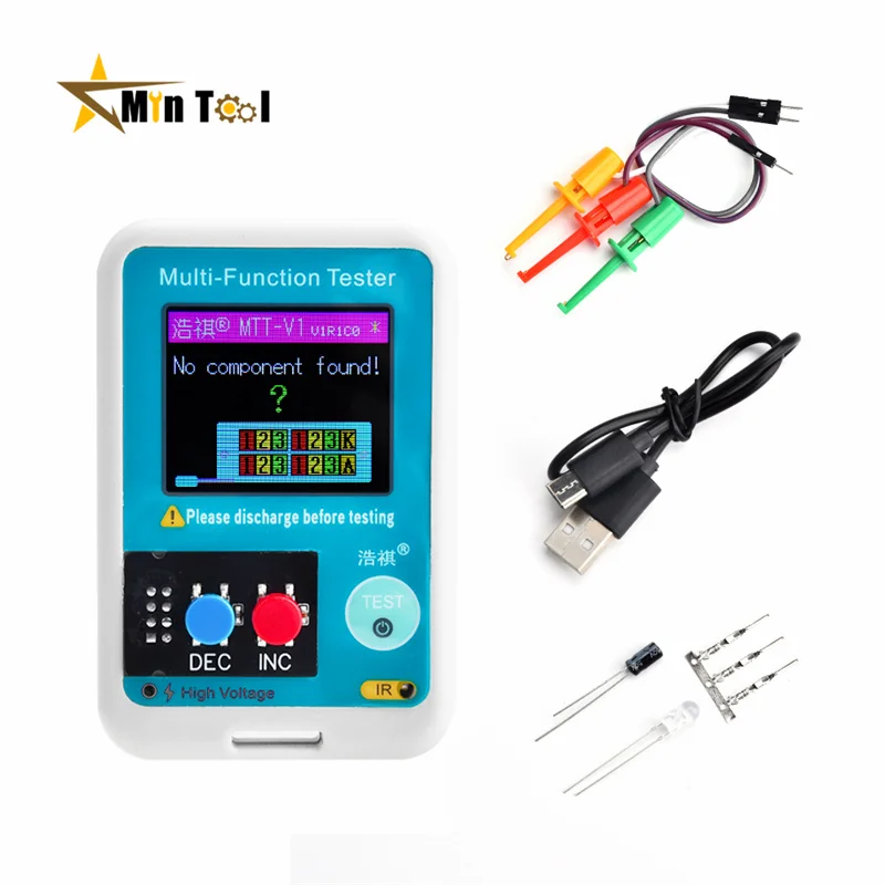 LCR-TC3 /LCR-TC2 V2.3E /MTT-V1 ESR Meter Transistor Tester Display TFT Diode Triode Capacitance SCR InductanceTriodeTransistor