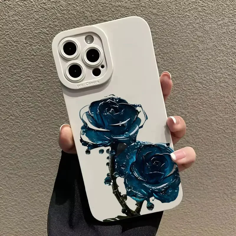 حافظة لهاتف آيفون 16 15 برو ماكس 14 13 12 11 Mini XS X غطاء سيليكون مقاوم للصدمات