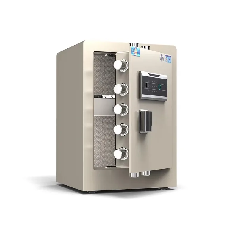 

【Fashionable】Safe Box Solid Steel Electronic Hotel Safe Deposit Box Heavy-duty Jewelry Money Safe Box with Fingerprint