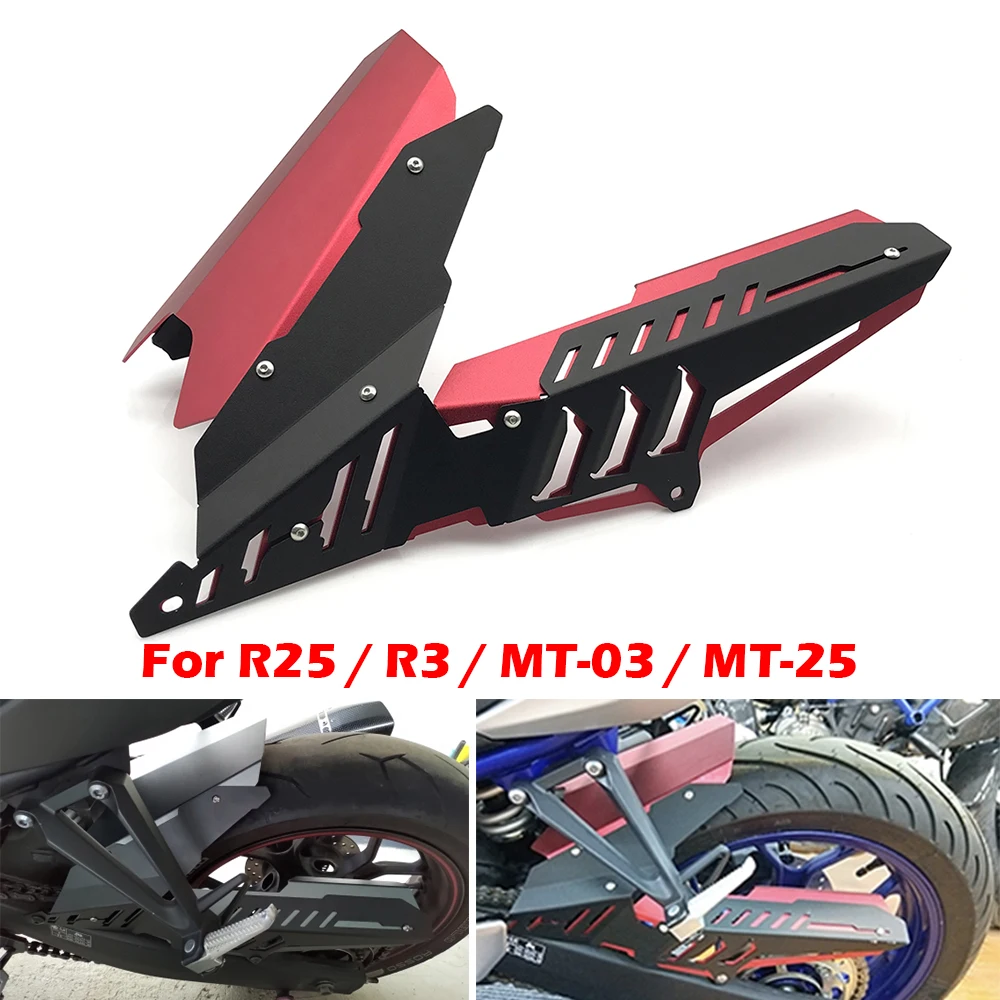 Motorcycle Chain Cover Protective Guard Rear Mudguard For YAMAHA YZF R25 R3 MT-03 MT-25 MT03 MT25 Accessories 2013-2019 2020