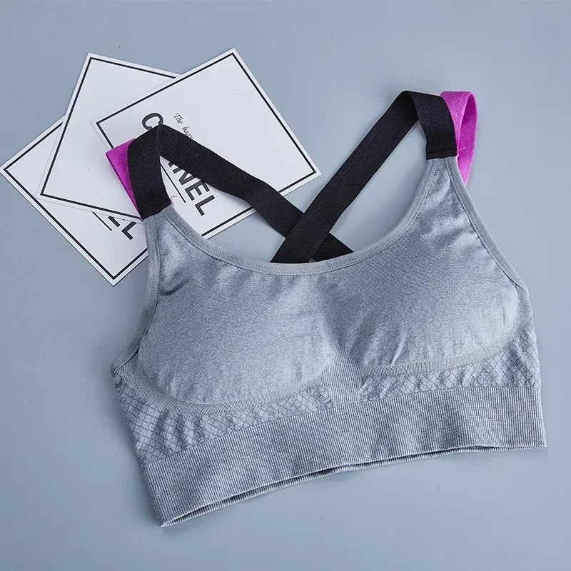 حمالة صدر رياضية للنساء في صالة الألعاب الرياضية بدون خياطة عالية التأثير حمالة صدر رياضية لليوجا واللياقة البدنية ملابس داخلية نسائية حمالة صدر رافعة ملابس رياضية براليت