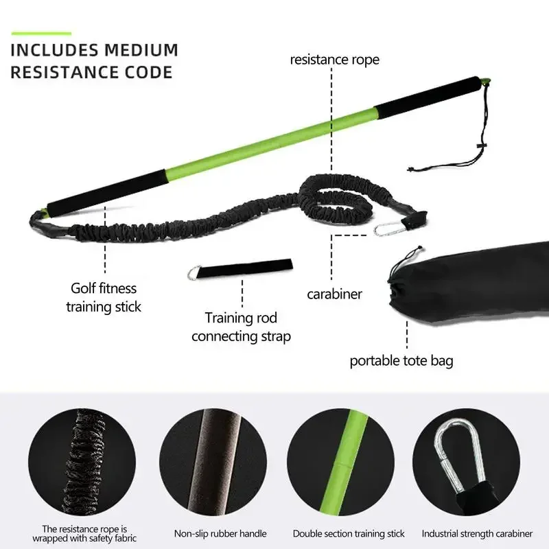 

tt Corde élastique swing golf, entraîneur swing golf, entraîneur d'entraînement fongique, outil d'entraîneme