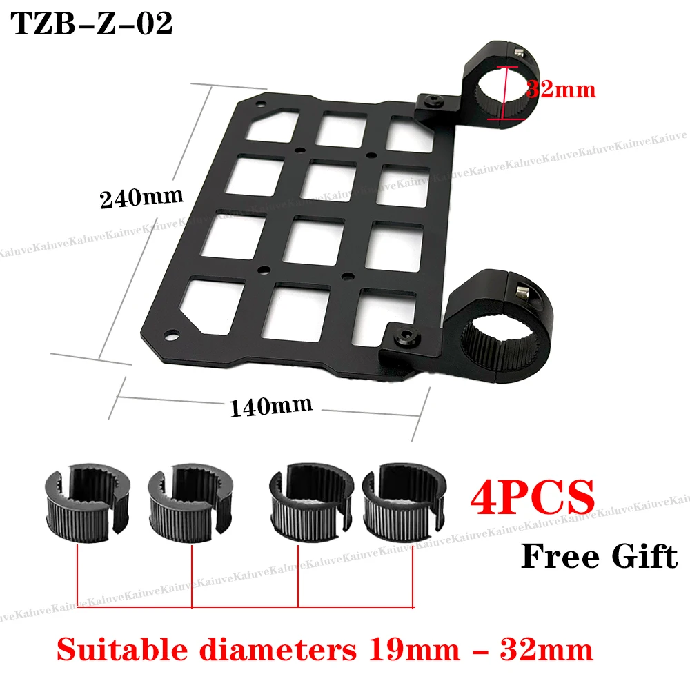 Motorcycle Bumper Molle Panel For Trunk Storage Carbon Steel Waterproof Tactical Molle Organizer Modular Storag