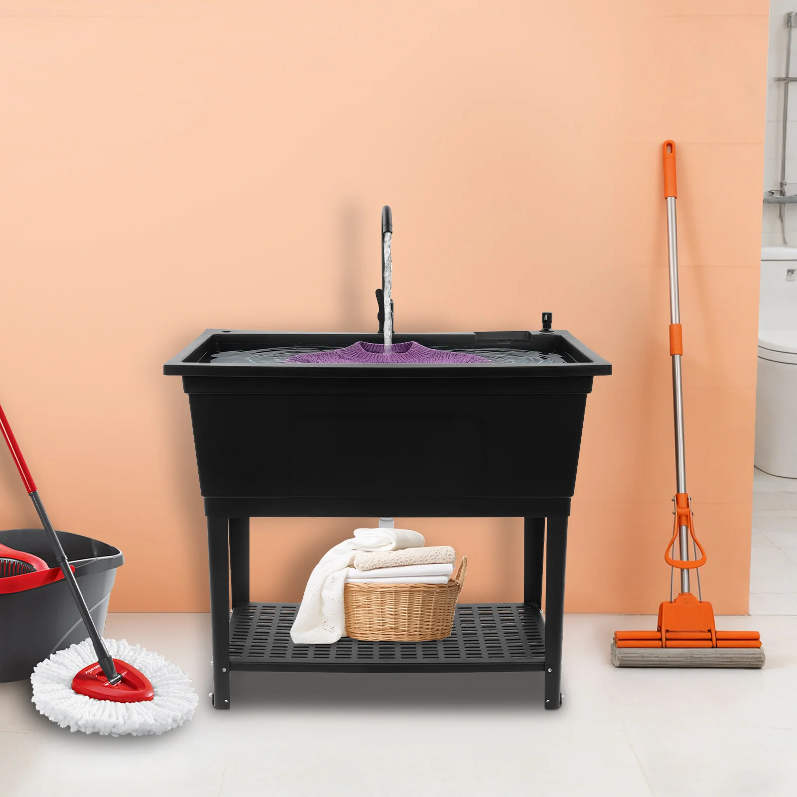 

Отдельностоящая многофункциональная кухонная мойка с прочными ножками для кухни, ресторана, бара, прачечной, мастерской