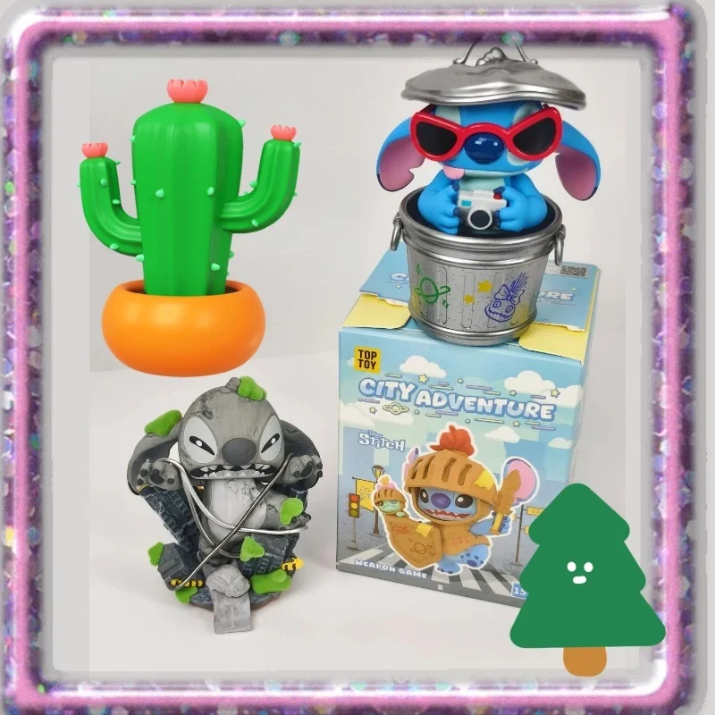 

Новая оригинальная серия Stitch City Adventure, слепая коробка, коллекционная фигурка, модные игрушки, украшение для рабочего стола, подарок