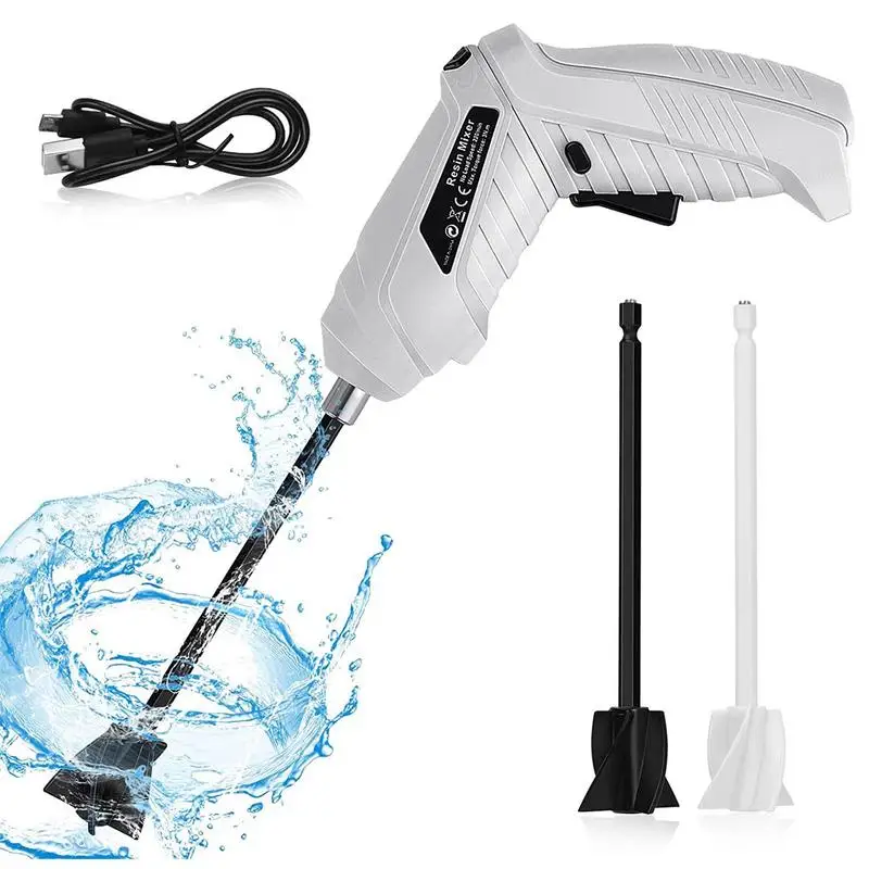 Rechargeable Epoxy Resin Mixer Handheld Electric Epoxy Mixer For Minimizing Bubbles Resin Mold Silicone Mixing DIY Resin Stirrer