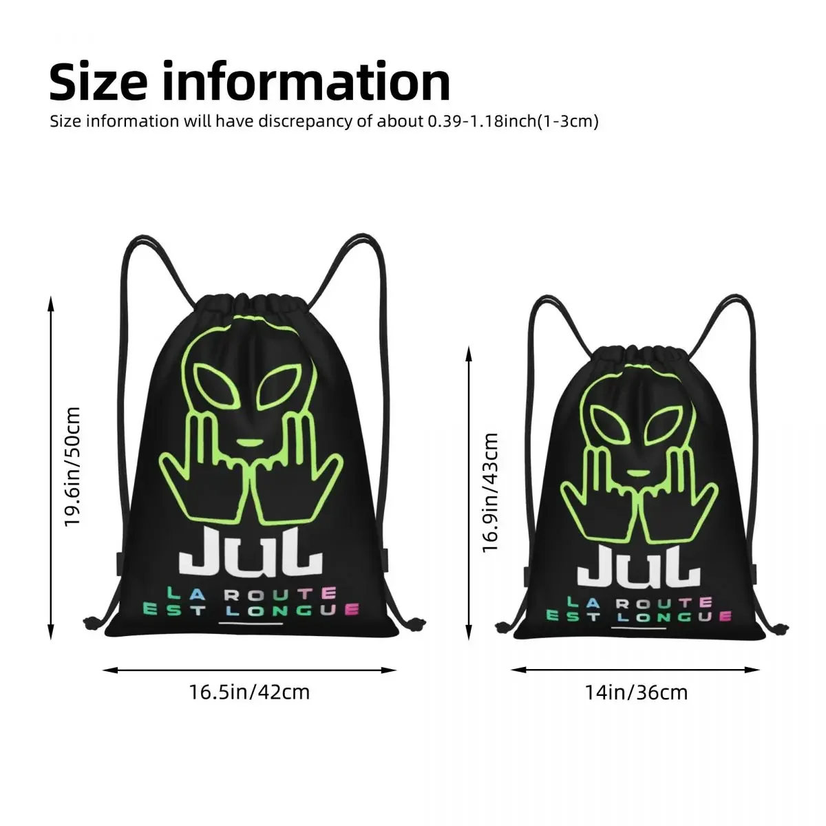 Jul Gold And Platinum Rapper Drawstring Bags Sports Backpack Gym Sackpack String Bag for Cycling