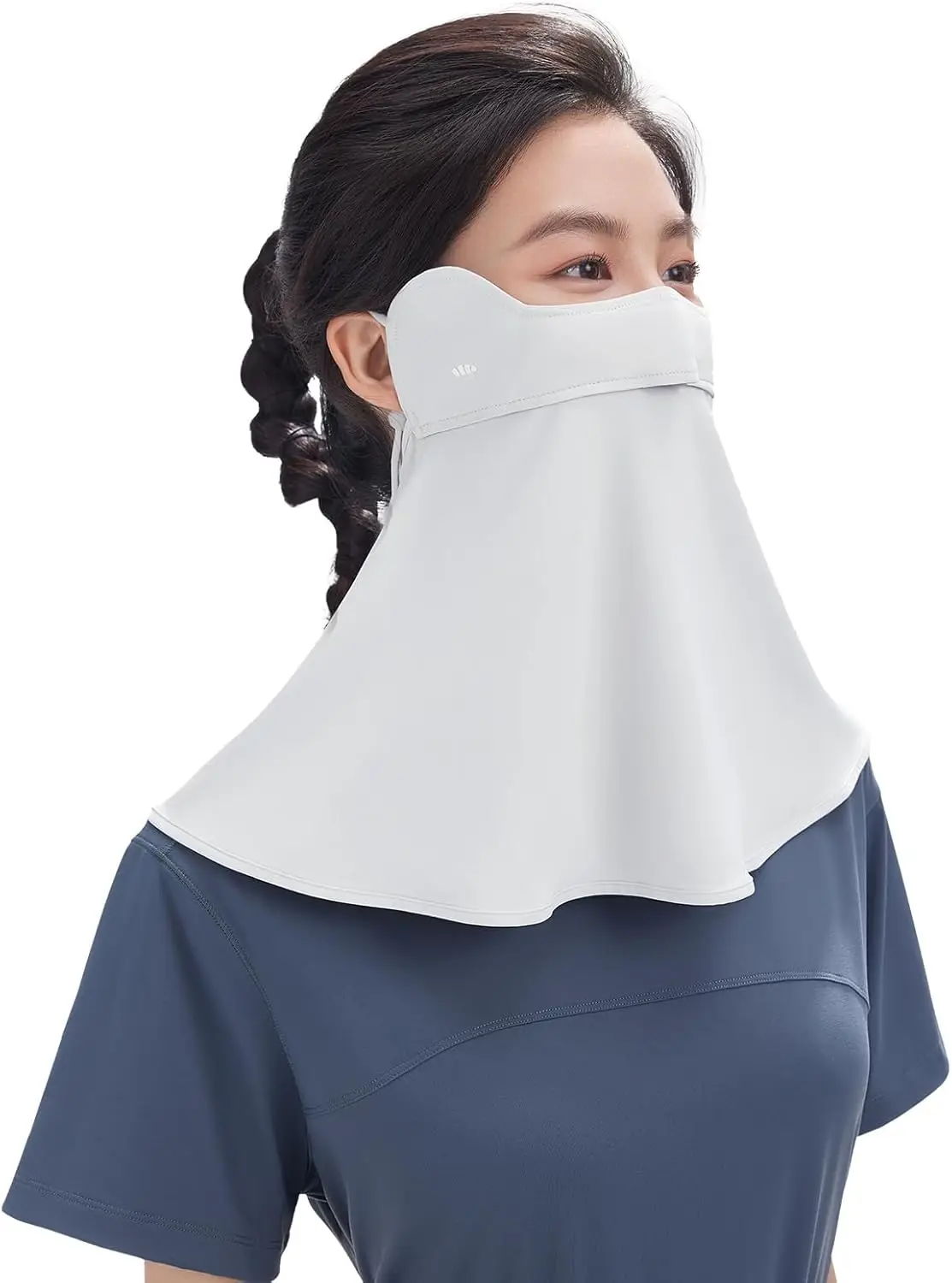 

UPF50+ Sun Protection Face Cover Neck Gaiter Scarf Breathable Cooling Reusable for Outdoor Sports
