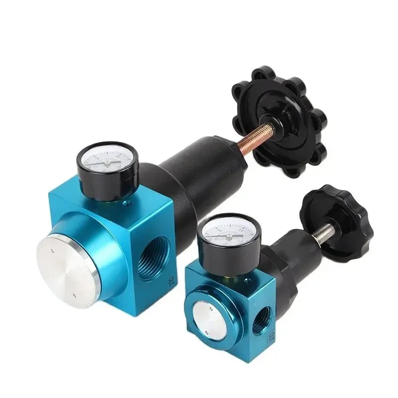 Pneumatic QTYH-8/10/15/25/50 High Pressure Regulating Valve 1/4 3/8 1/2 2 BSP Inlet Port 0~40 Bar Air Regulator With Gauge