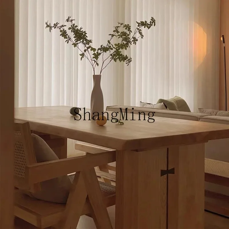 CL  wind ash wood double-spell large board meal book desk log simple home bed and breakfast dining table