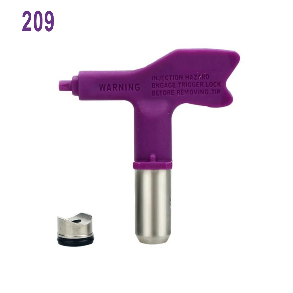 Steel Airless Spray Nozzle with Variable Fan Widths from 3.9 to 13.7 Inches Depending on Series for Customized Coating Coverage