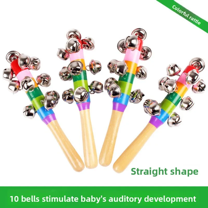 Instrumento musical orff de madeira, sino cruzado, educação infantil, auxiliares de ensino de música, quebra-cabeça, sinos de cama calmantes