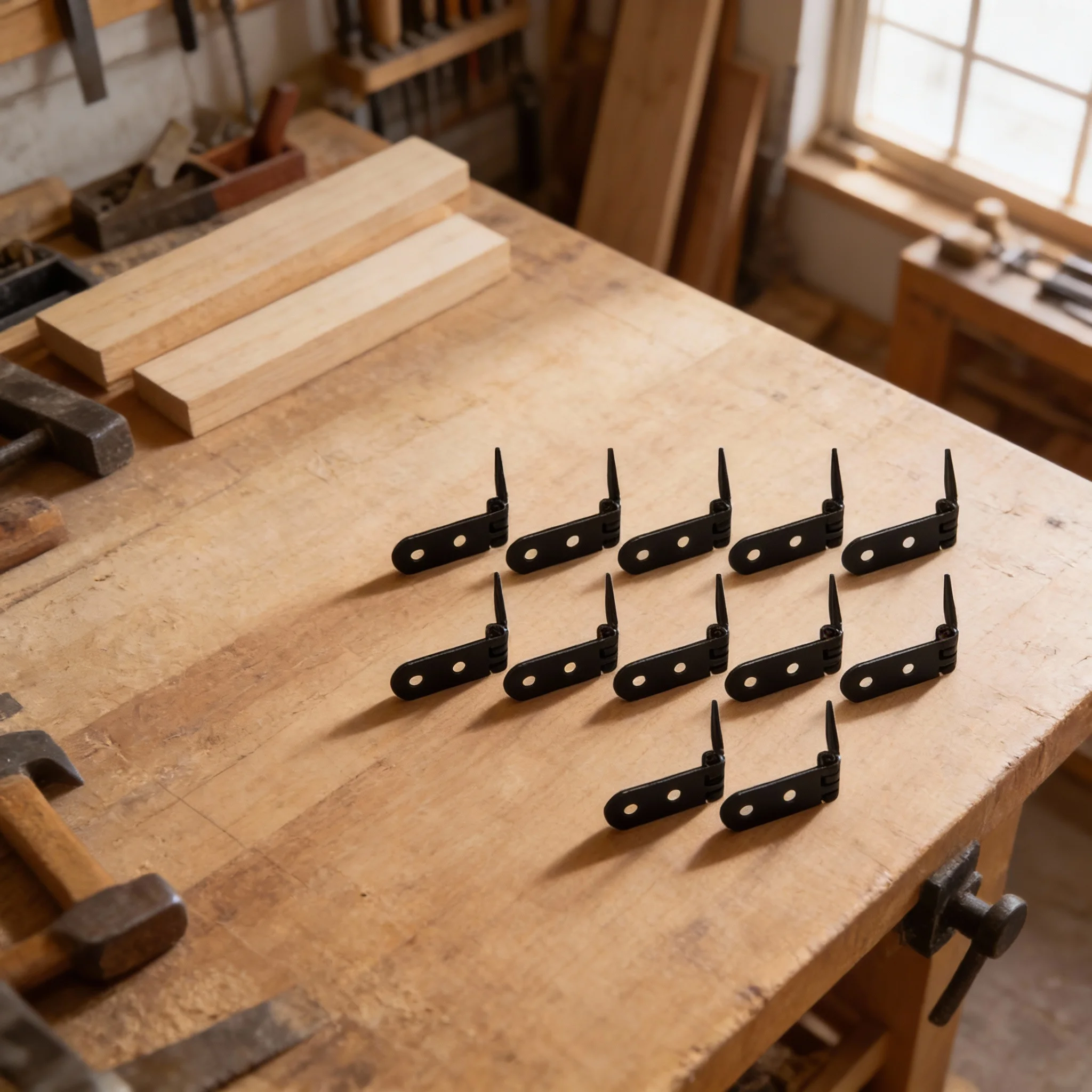 2/10pcs Rounded Corner Hinges 180-degree Folding Hinges For Household Folding Table Desk Cabinets Easy Installation
