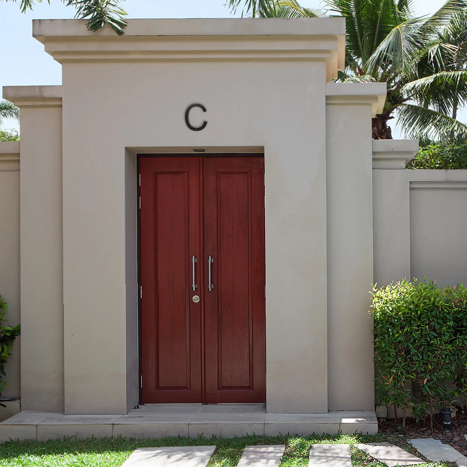 Chiffres de porte 3D noirs flottants, lettres de maison pour villa, hôtel, signalisation d'adresse, installation facile, résistant aux intempéries, durable