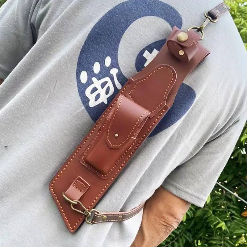 

652F Durability Leather Knifed Cover Camping Knifed Case Hiking Knifed Sleeve for Camping and Hiking
