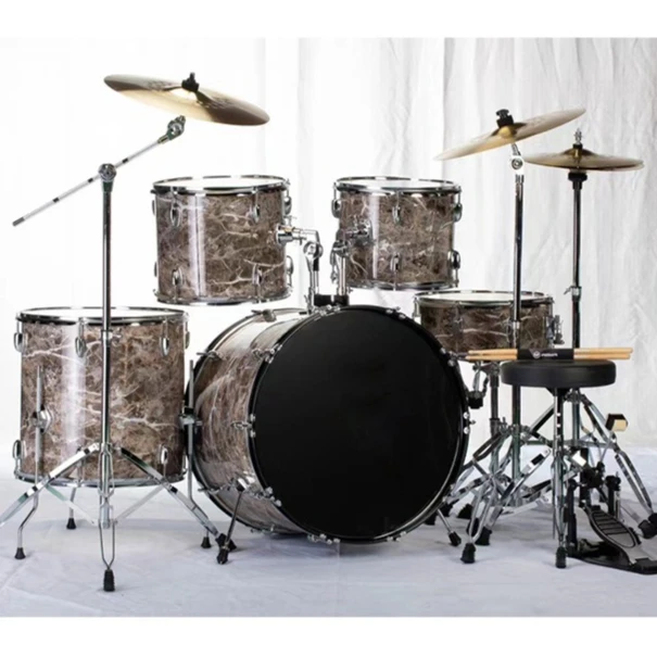 

Hooqu Factory Drum Kit Adult Drum Kit Jazz Drum 5 Drums Percussion Drum Kit