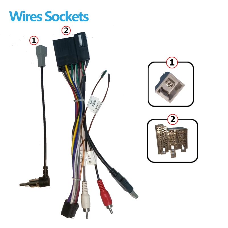 android Car radio Canbus Box Decoder For Hyundai KIA Forte Cerato Sorento Sportage Soul 16 pin Wiring Harness Plug Power Cable