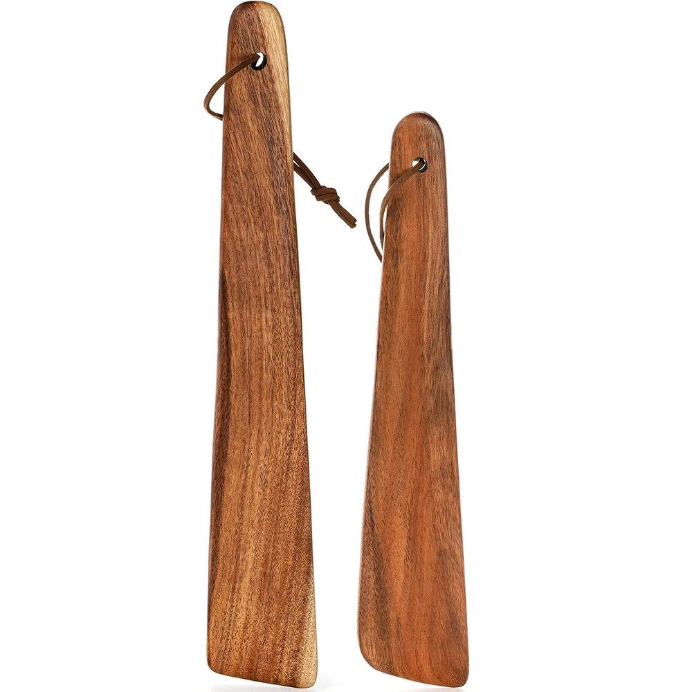 LMETJMA Acacia Wooden Spatula Flat Wooden Cooking Utensils Set Non Toxic Wood Cooking Spatula For Flipping Flipping Scraping