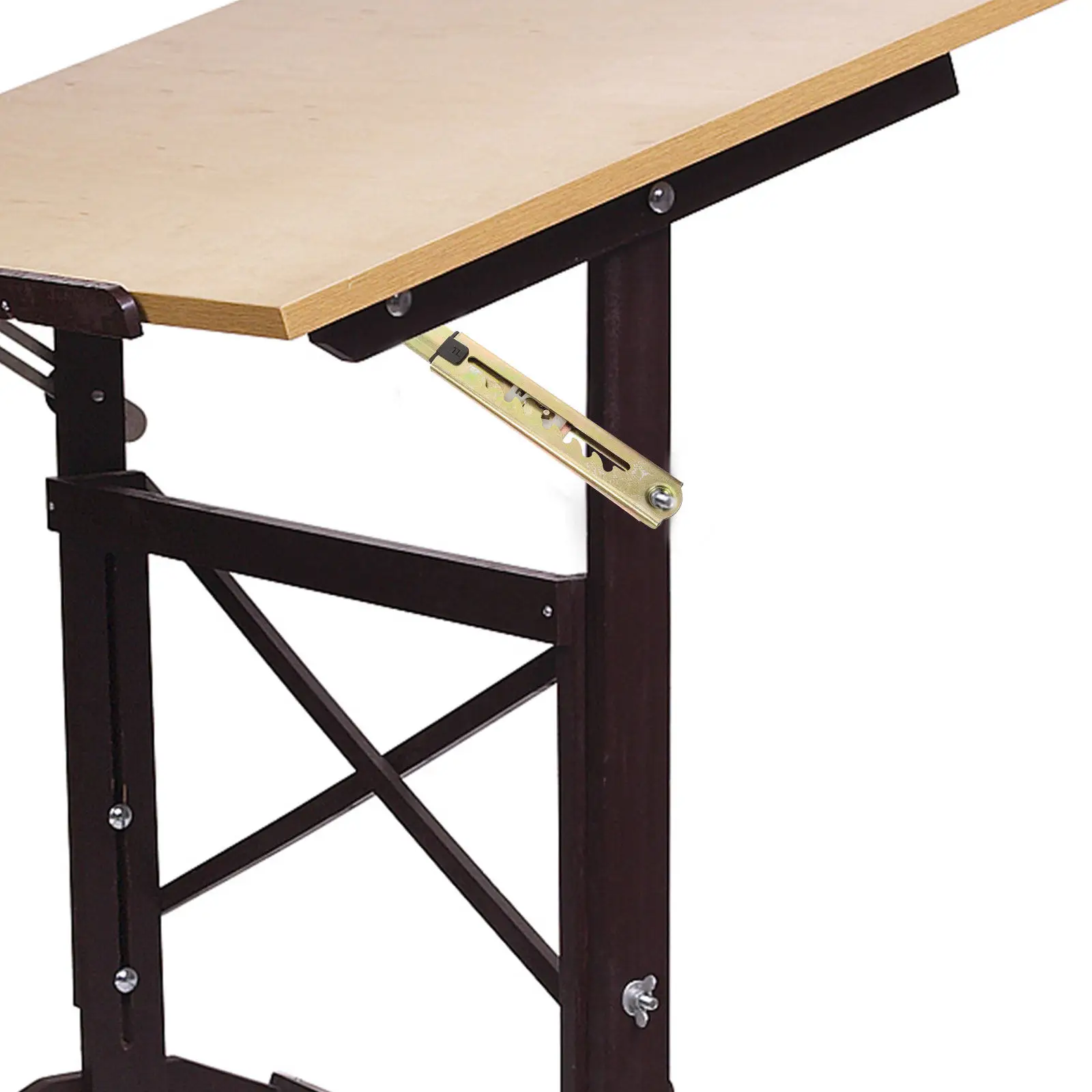 1Pair Desk Brackets Adjustable Angle Retractable Student Desk Supports Heavy Duty L Brackets for Study Drawing Ergonomic Use