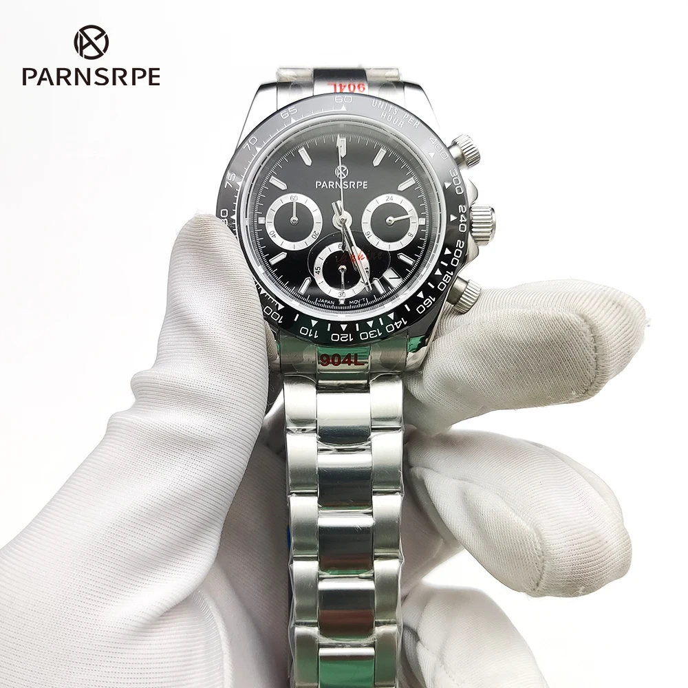 PARNSRPE Brand Sports Casual Quartz Watch Luxury Sapphire Men Waterproof Watch New Fashion Men\'s Chronograph