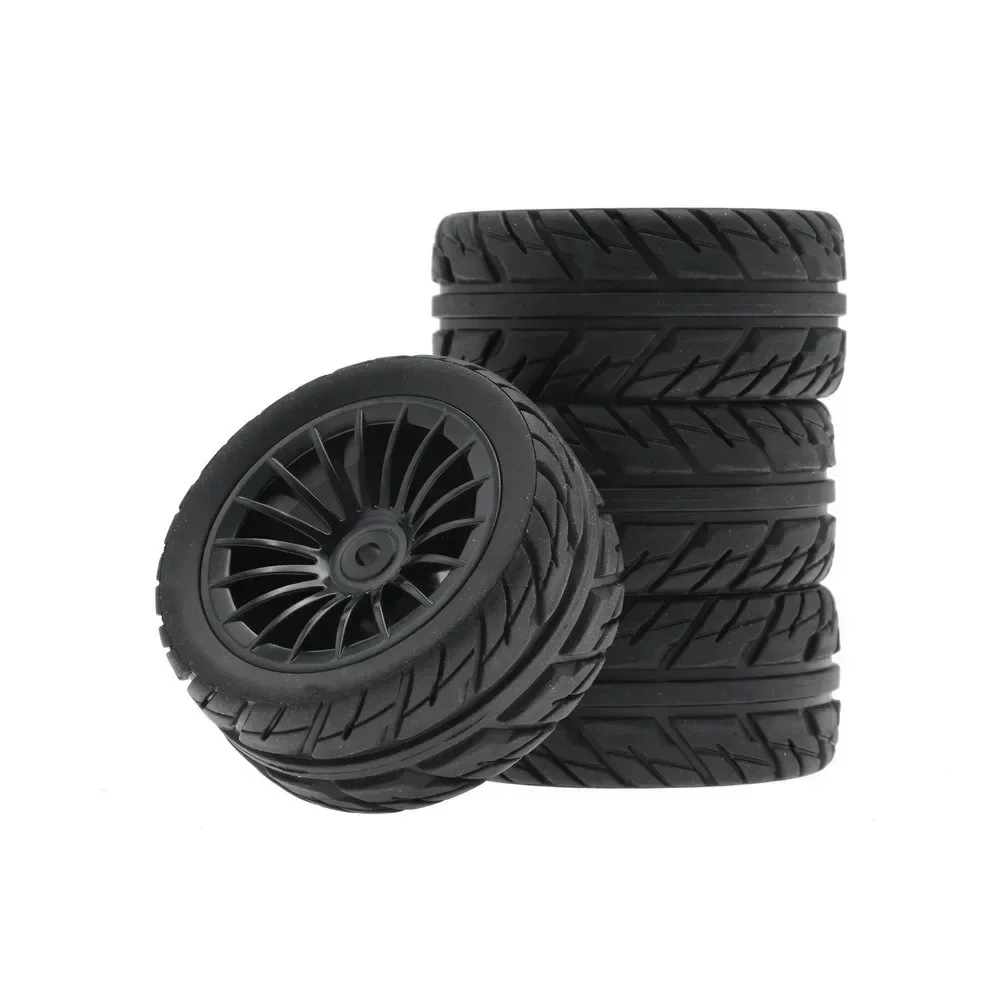 4Pcs 50mm Rubber Tire Tyre Wheel For SG1603 SG1604 SG1605 UDIRC UD1601 UD1602 UD1603 UD1604 1/16 RC Car Upgrade Parts