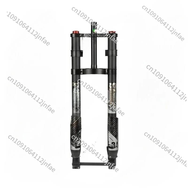 135×15MM Barrel Shaft Inverted Front Fork - Snow Mountain Bike Shock Absorber, 20×4.0 Wide Tire Compatible